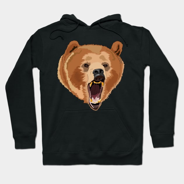Grizzly bear Hoodie by STARSsoft
